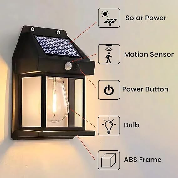 Solar Lamp Night Wireless Light (Multicolor)