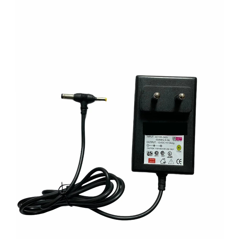 12V 1A Power Adapter, Power Supply AC Input 100 240 V and Output 12V 1A for Set Top Box_DTH Box, CCTV System, Router, Other Electronics And IT Gadgets with DC And Sony Pin (Black)