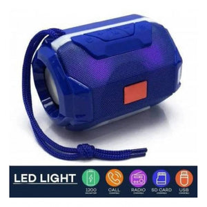 Plastic Rubber Wireless A005 Bluetooth Speaker (Blue)