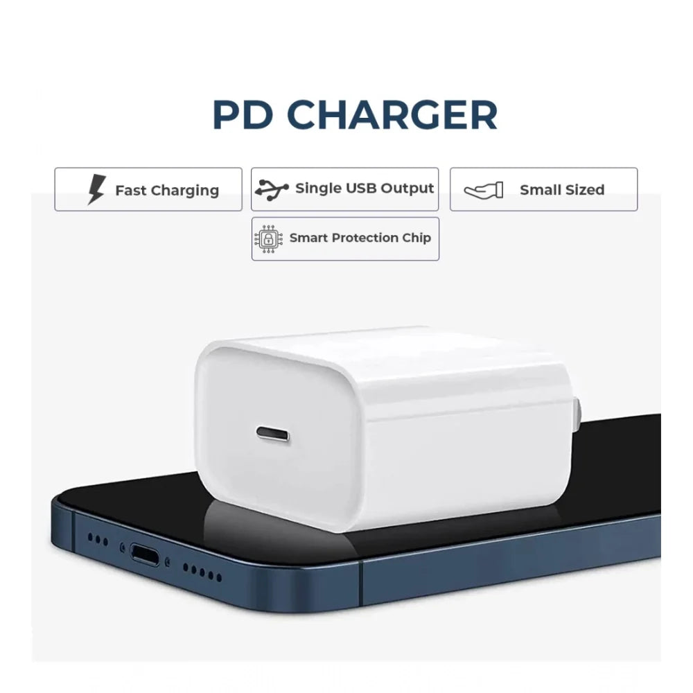 VOXEL 20 Watt ' C ' Port PD Charger AB Plastic (White)
