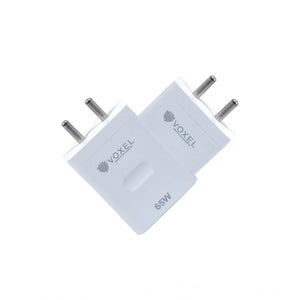 VOXEL 65 Watt Usb Fast Charger AB Plastic (White)