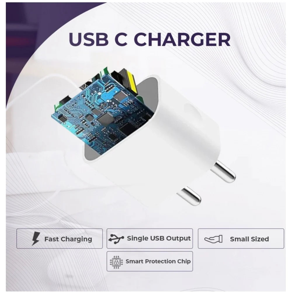 VOXEL 65 Watt Usb Fast Charger AB Plastic (White)