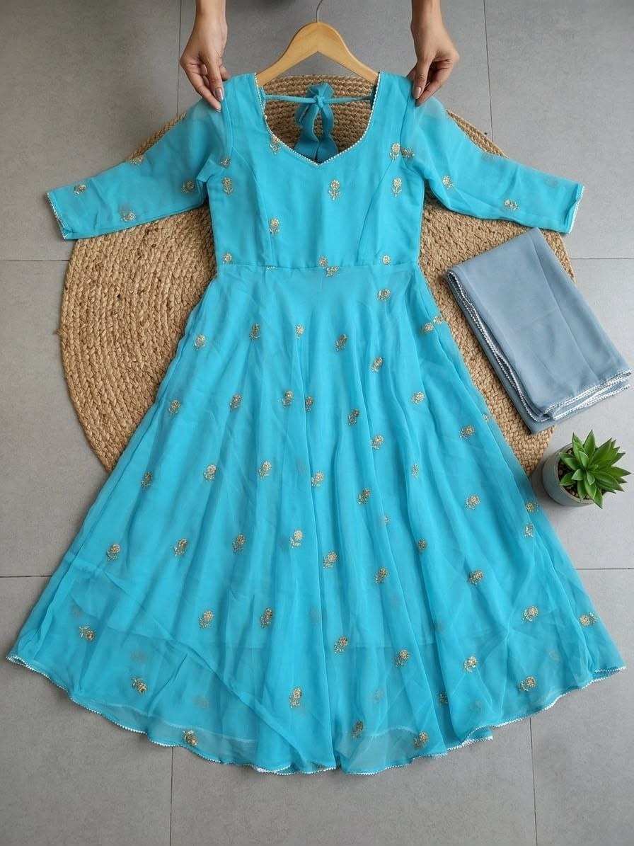 Aqua Flora Anarkali
