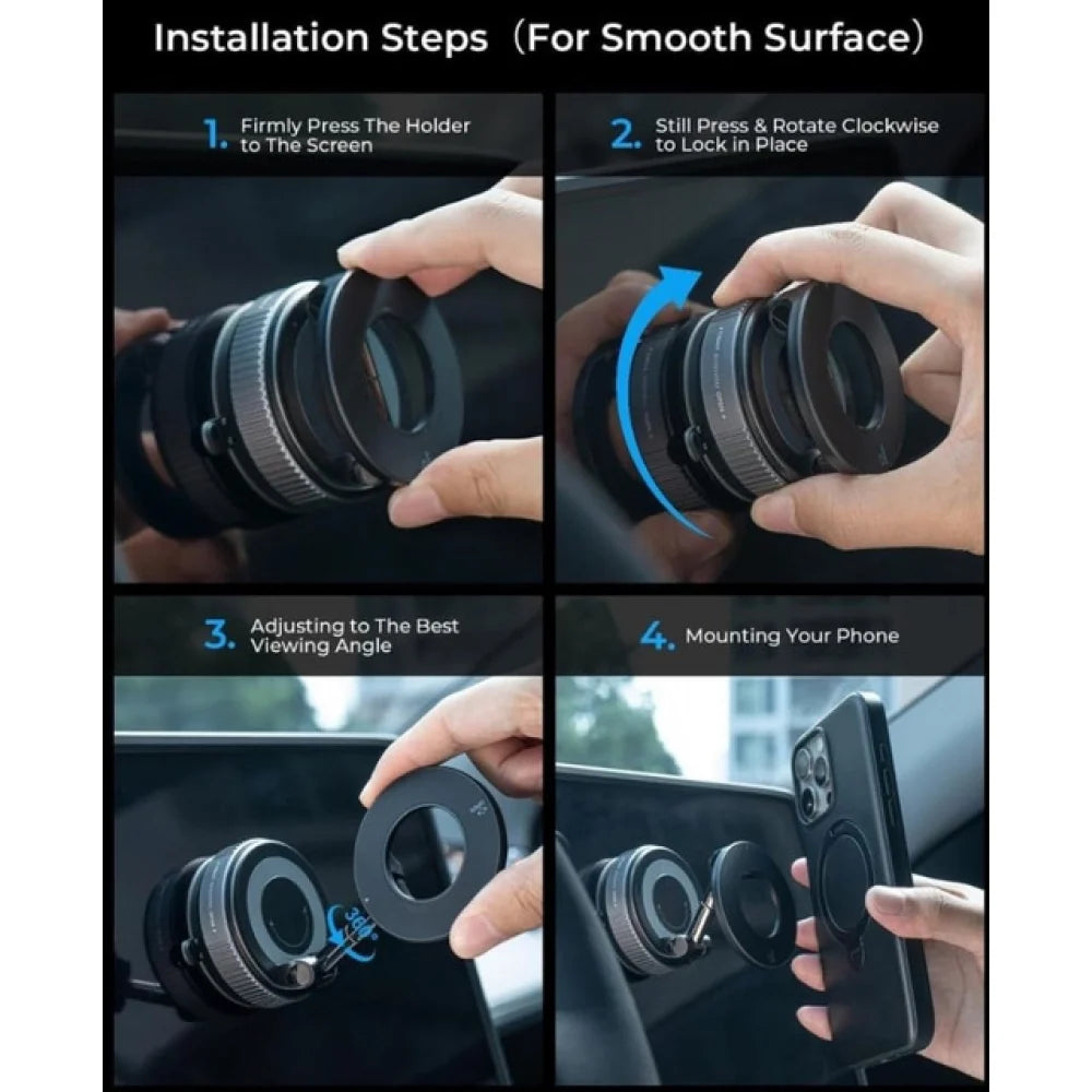 K007 Magnetic Phone Holder (Black)