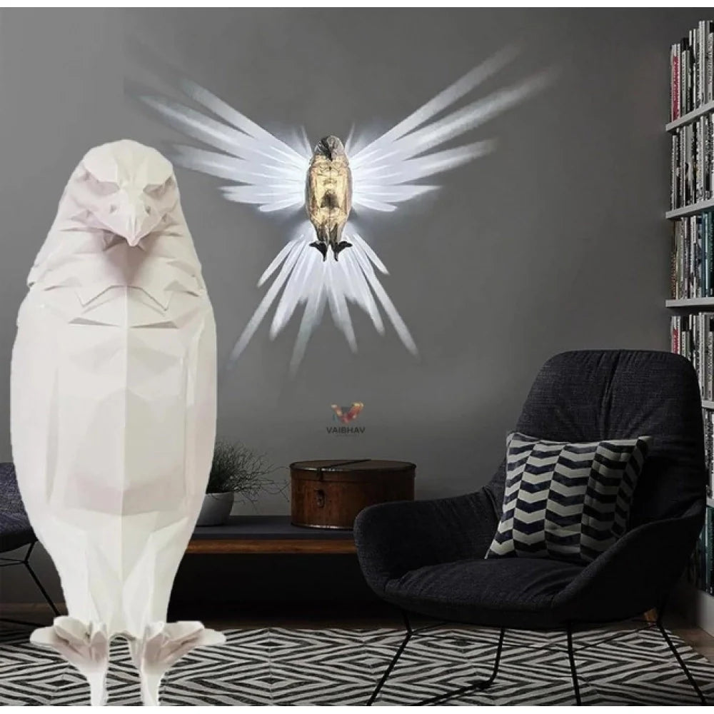 3D Eagle Wall Light (White)