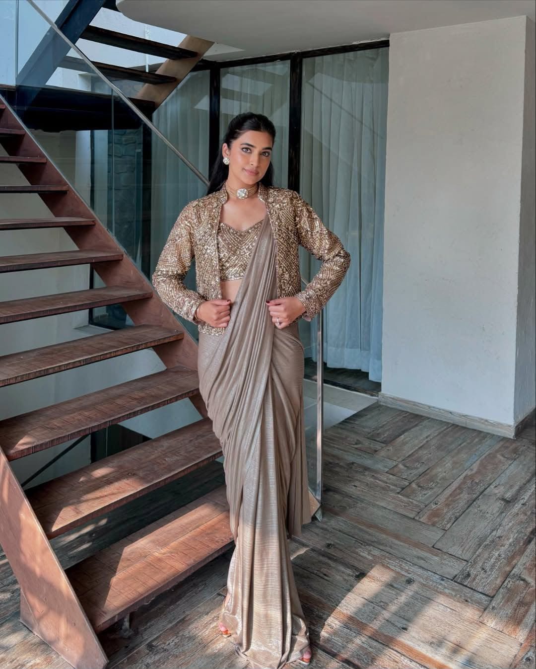 ENHANCE THE BEAUTY OF YOUR WARDROBE WITH THIS NEWLY LAUNCHED READY TO WEAR LEHENGA SAREE DESIGN SET