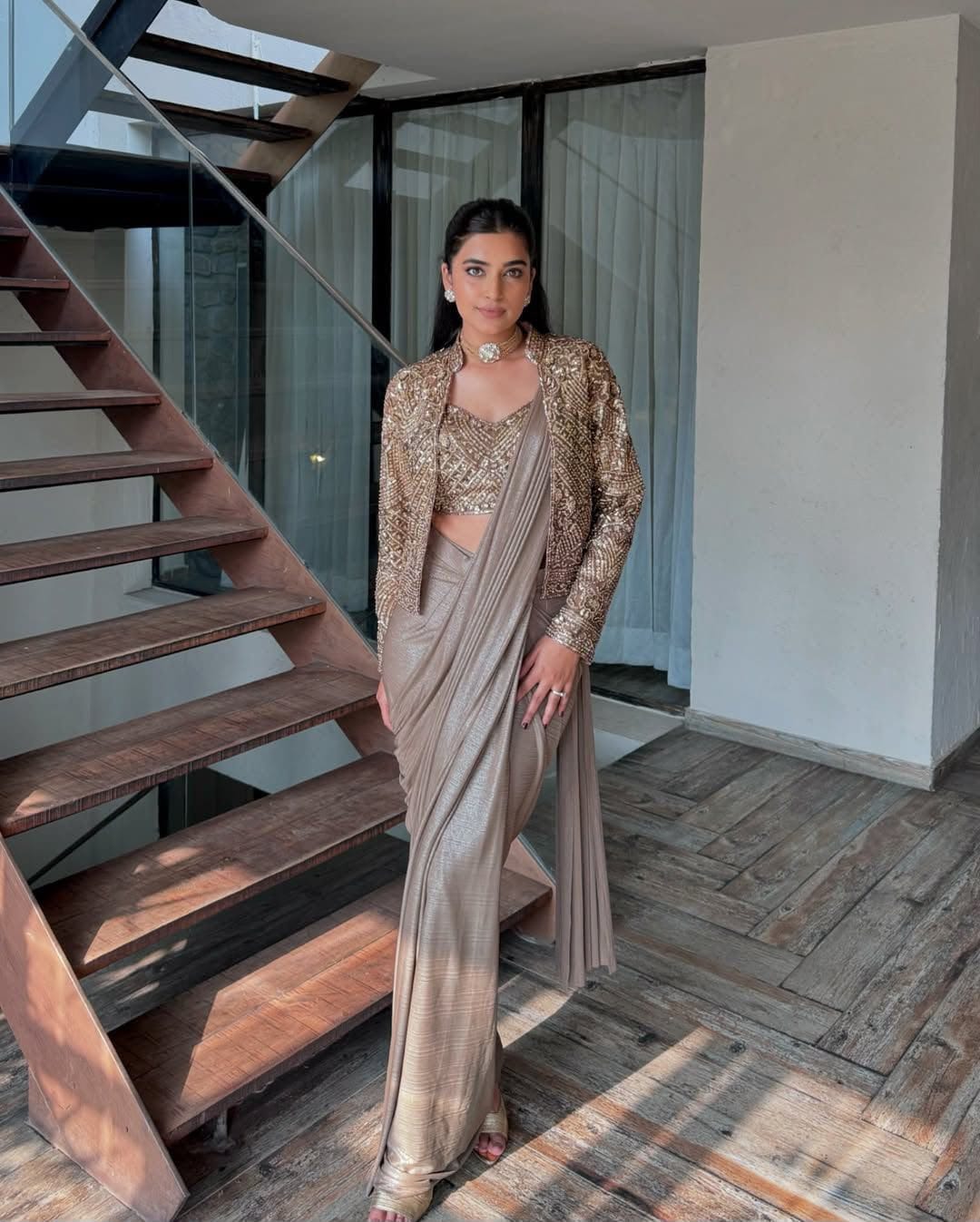 ENHANCE THE BEAUTY OF YOUR WARDROBE WITH THIS NEWLY LAUNCHED READY TO WEAR LEHENGA SAREE DESIGN SET